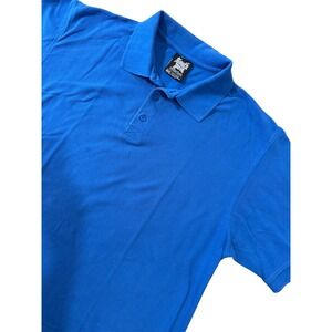 South Pole Collection Mens Blue 4XL Cotton Polo Shirt Short Sleeve Casual